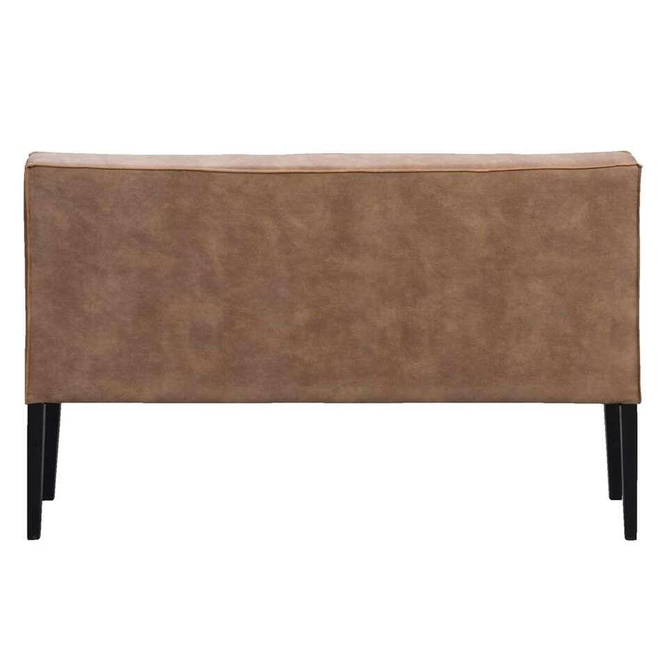 Banquette Casey - micro-cuir taupe - 180 cm