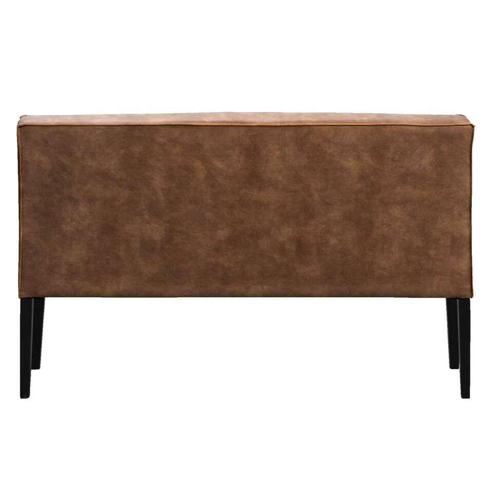 Canapé de salle à manger Casey - cuir couleur cognac - 180 cm