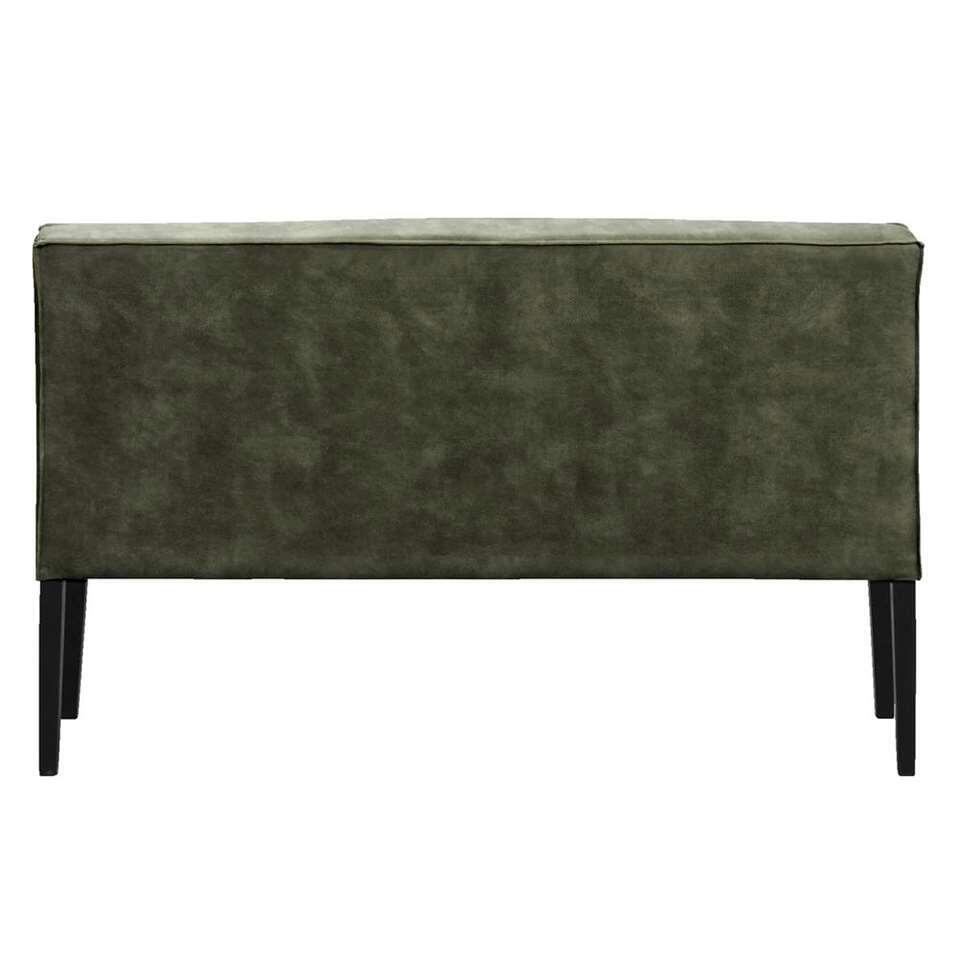 Canapé de salle à manger Casey - cuir vert - 180 cm
