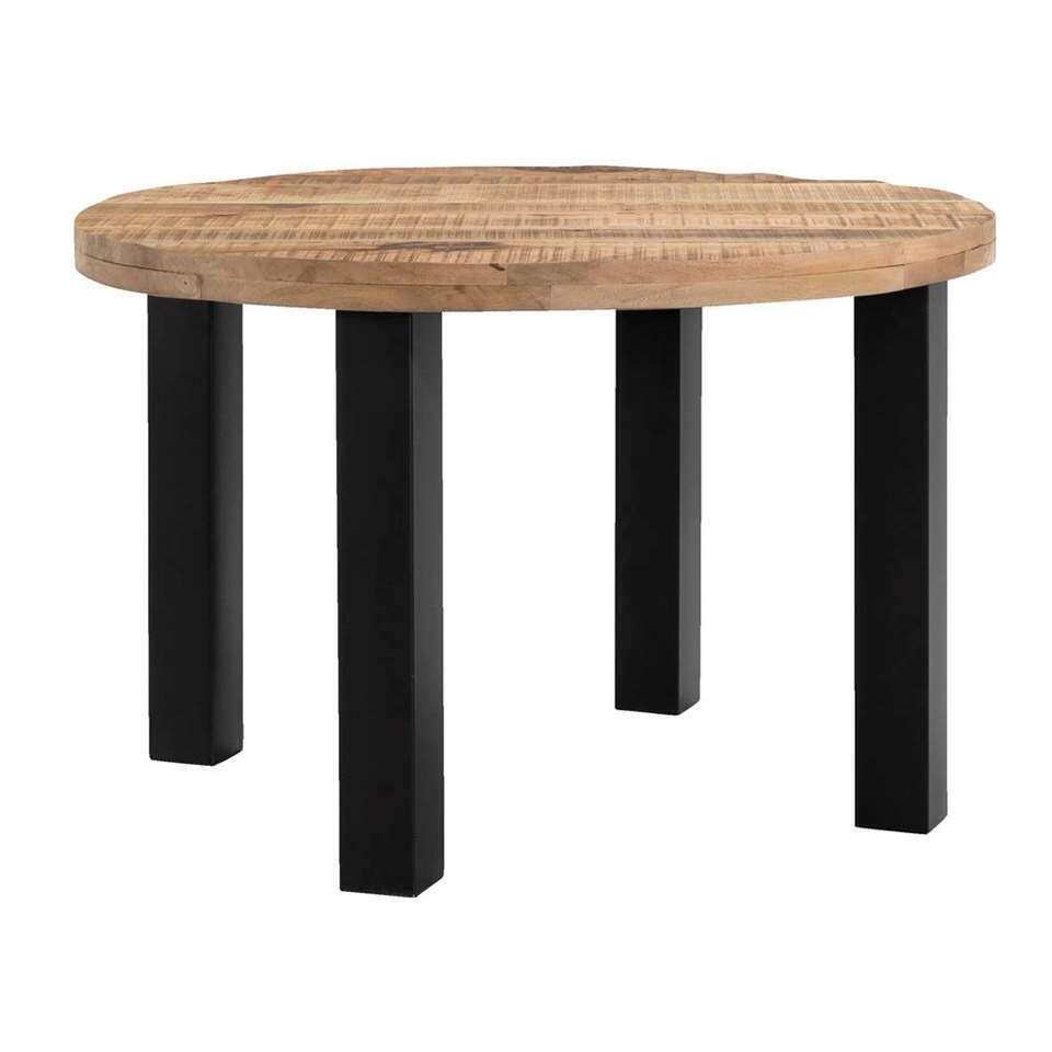 Table de salle à manger Trevor - brune/noire - 77xØ150 cm
