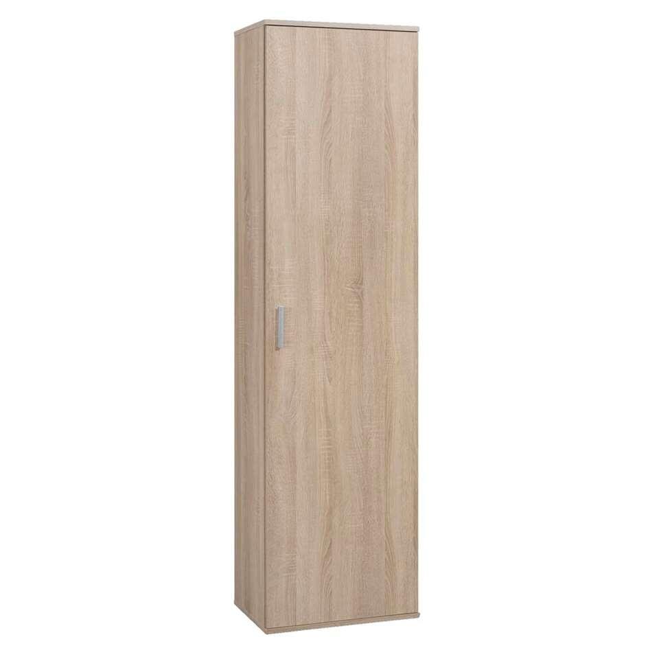 Kast Inca 1-deurs - eikenkleurig - 184x50x34,5 cm