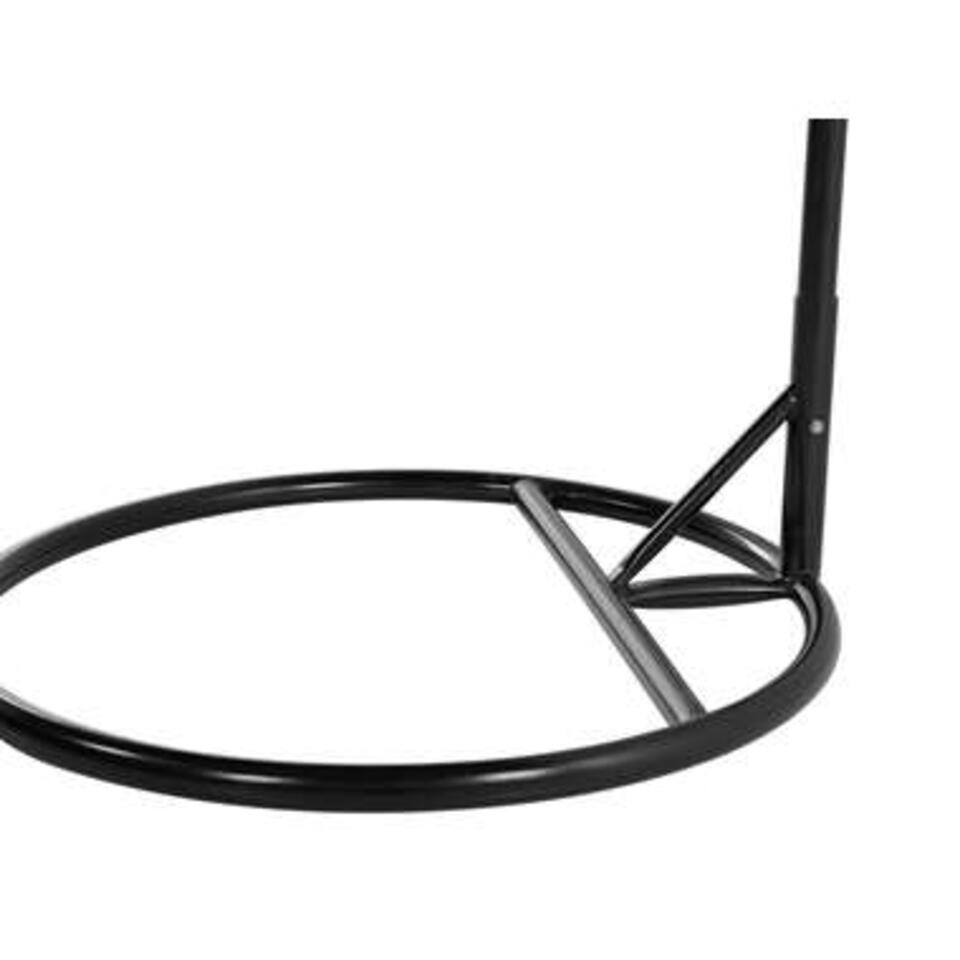 Beliani Hangstoel met standaard ALATRI - Zwart pe rotan