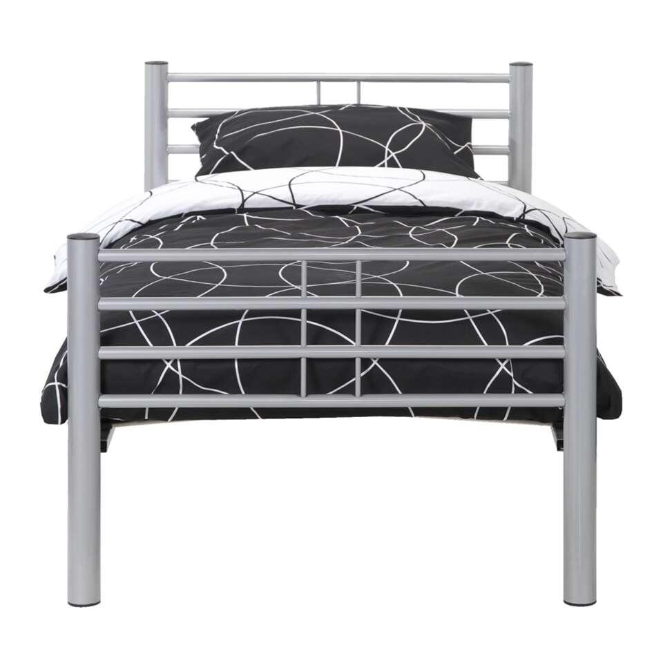 Beste Bed Nick - matte aluminiumkleur - 90x200 cm RD-74