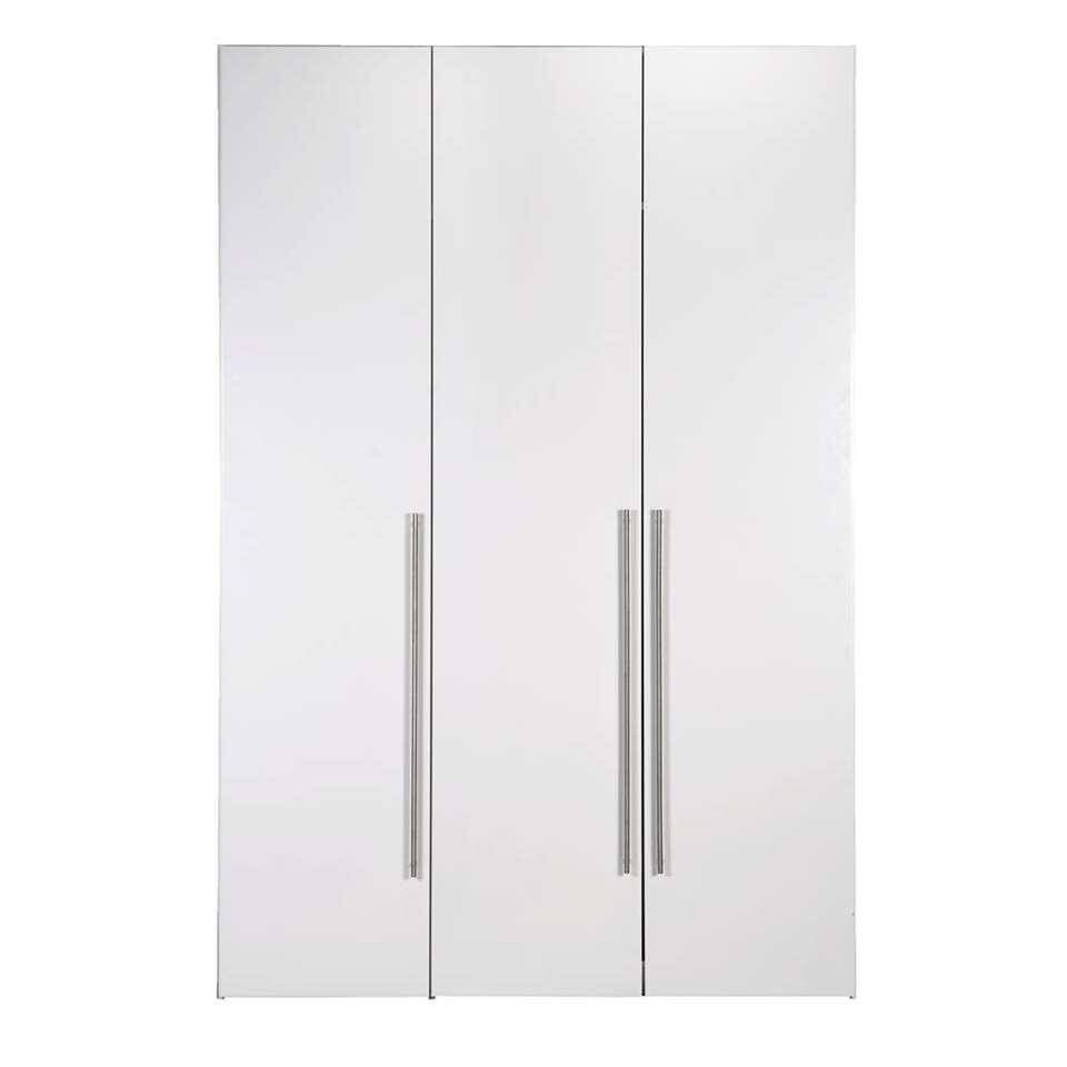 Kleerkast Bergen 3-deurs - wit - 219x147x59,5 cm