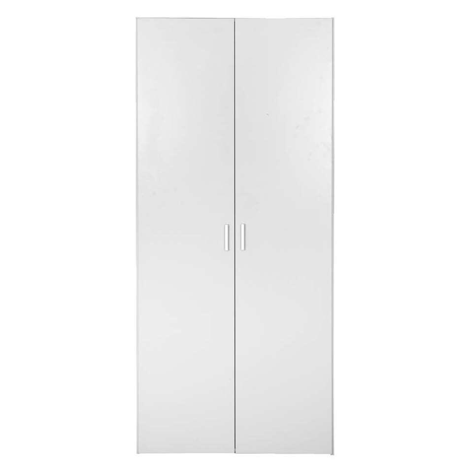 Kleerkast Space 2-deurs - wit - 175,4x77,6x49,5 cm