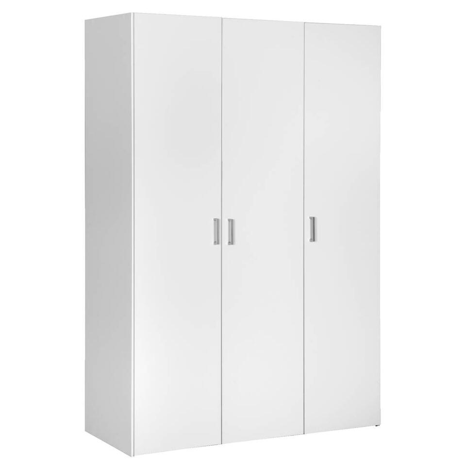 Kleerkast Space 3-deurs - wit - 175,4x115,8x49,5 cm
