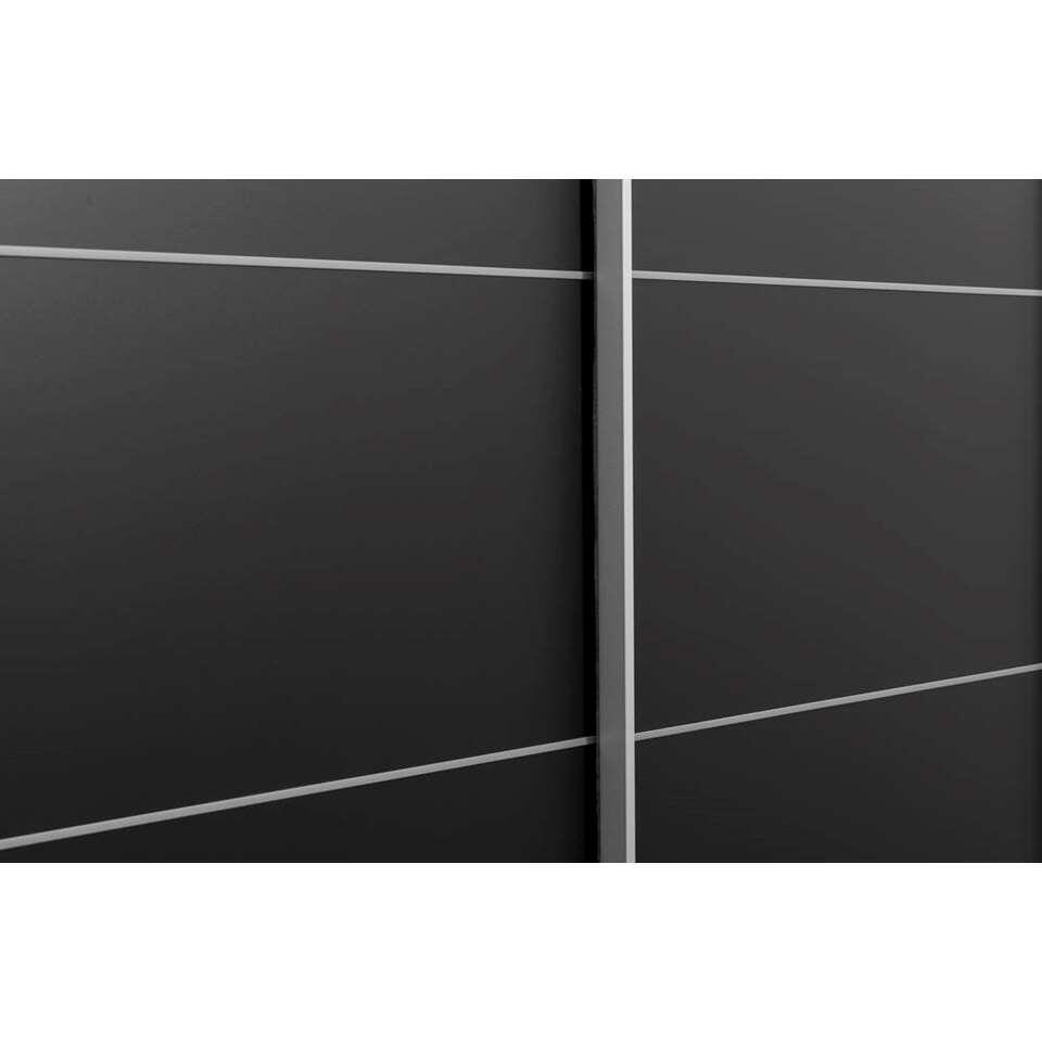 Armoire à portes coulissantes Verona anthracite - noire - 200x182x64 cm