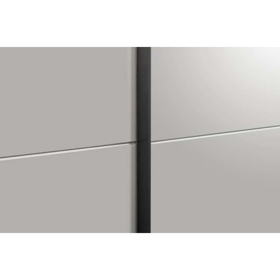 Schuifdeurkast Dallas - antracietkleur/grijs, softclose - 210x180x65 cm