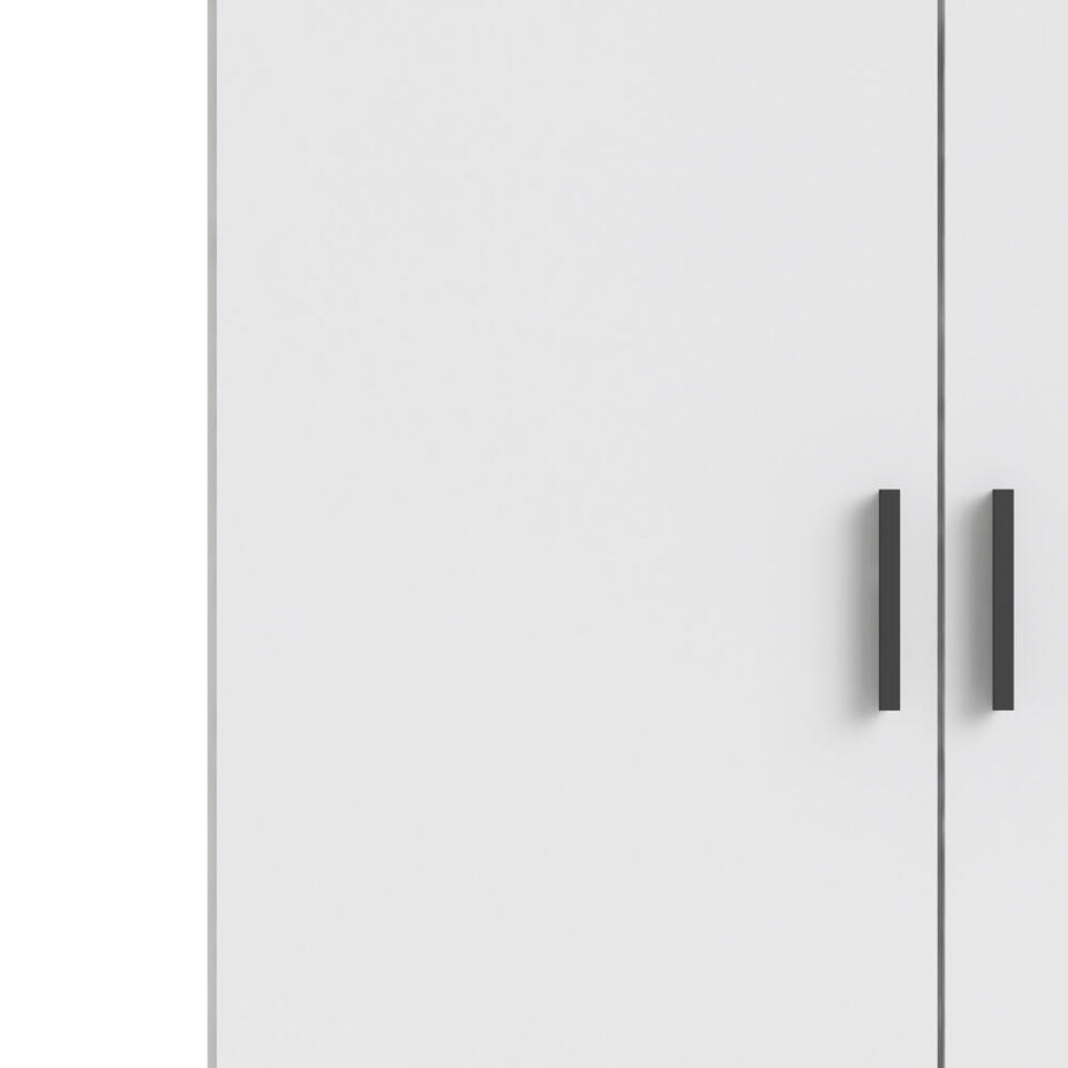 Kleerkast Sprint 2-deurs - wit - 200x98,5x50 cm