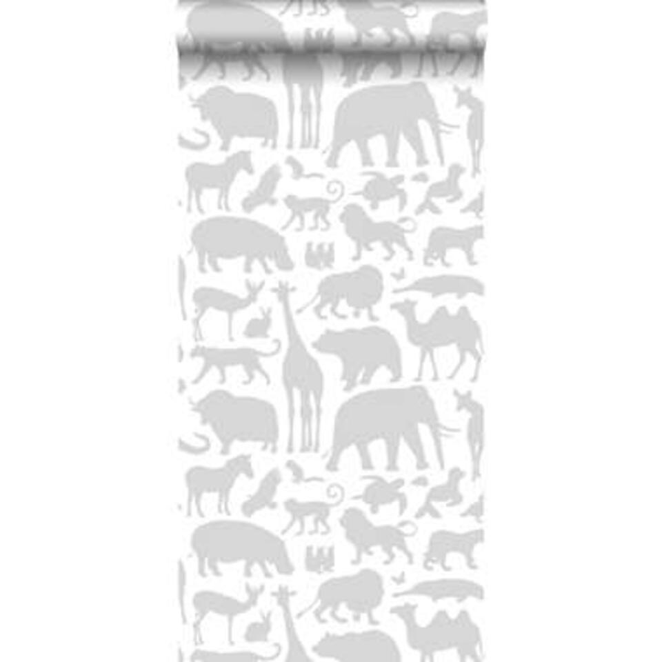 ESTAhome papier peint - animaux - gris - 0.53 x 10.05 m