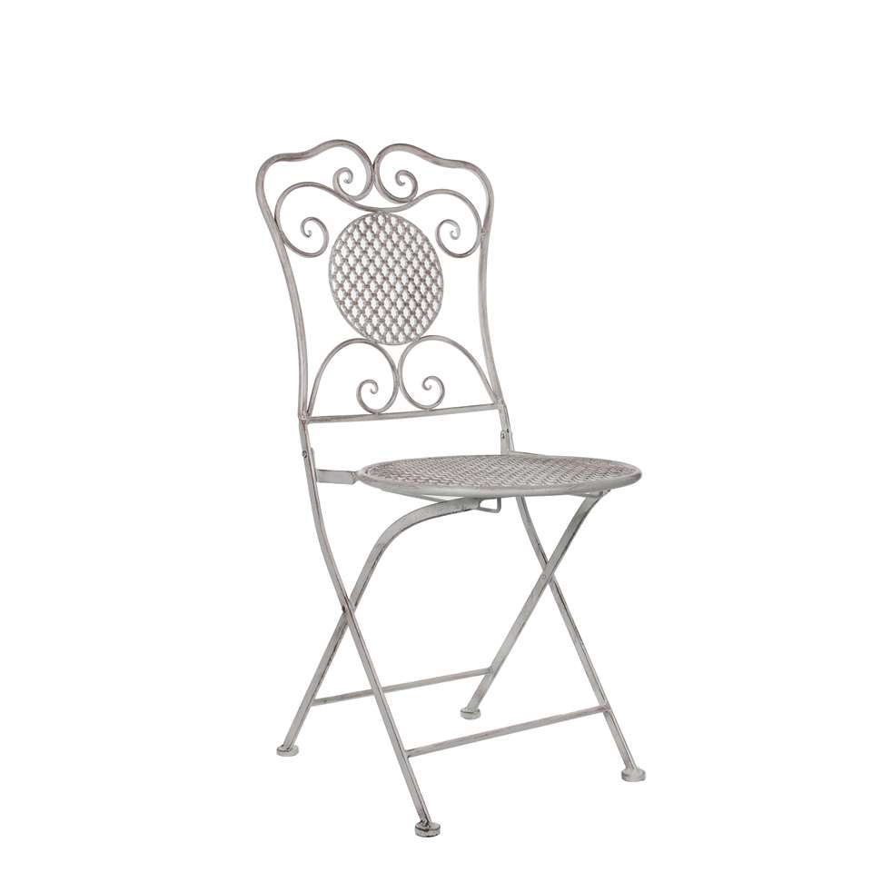 Mica Decorations Provence Chaise bistrot pliante Blanc