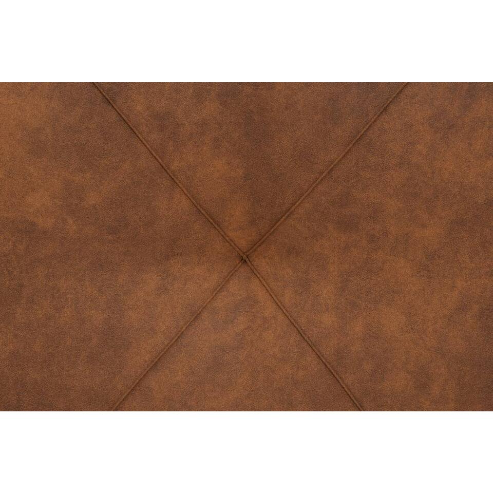 Boxspring avec espace de rangement Holstebro - couleur cognac - 140x200 cm