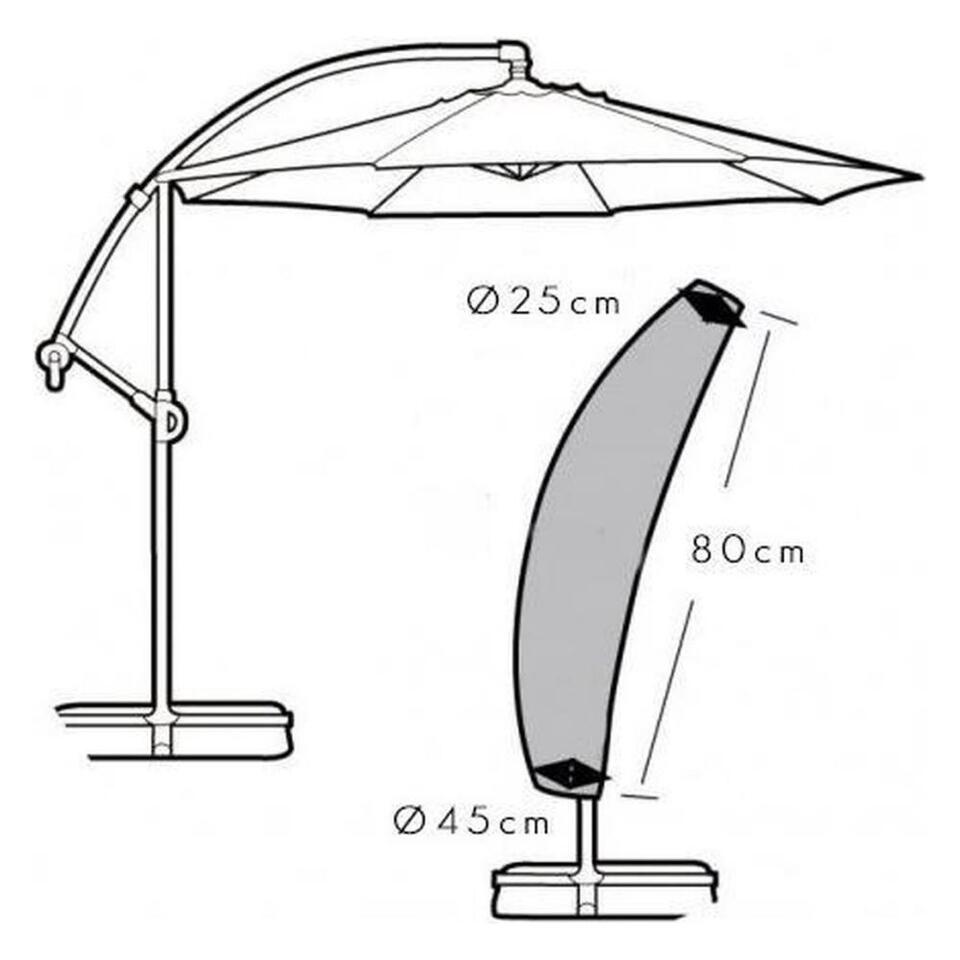 Housse De Parasol Pro Garden Pour Parasol Flottant Cm Leen Bakker