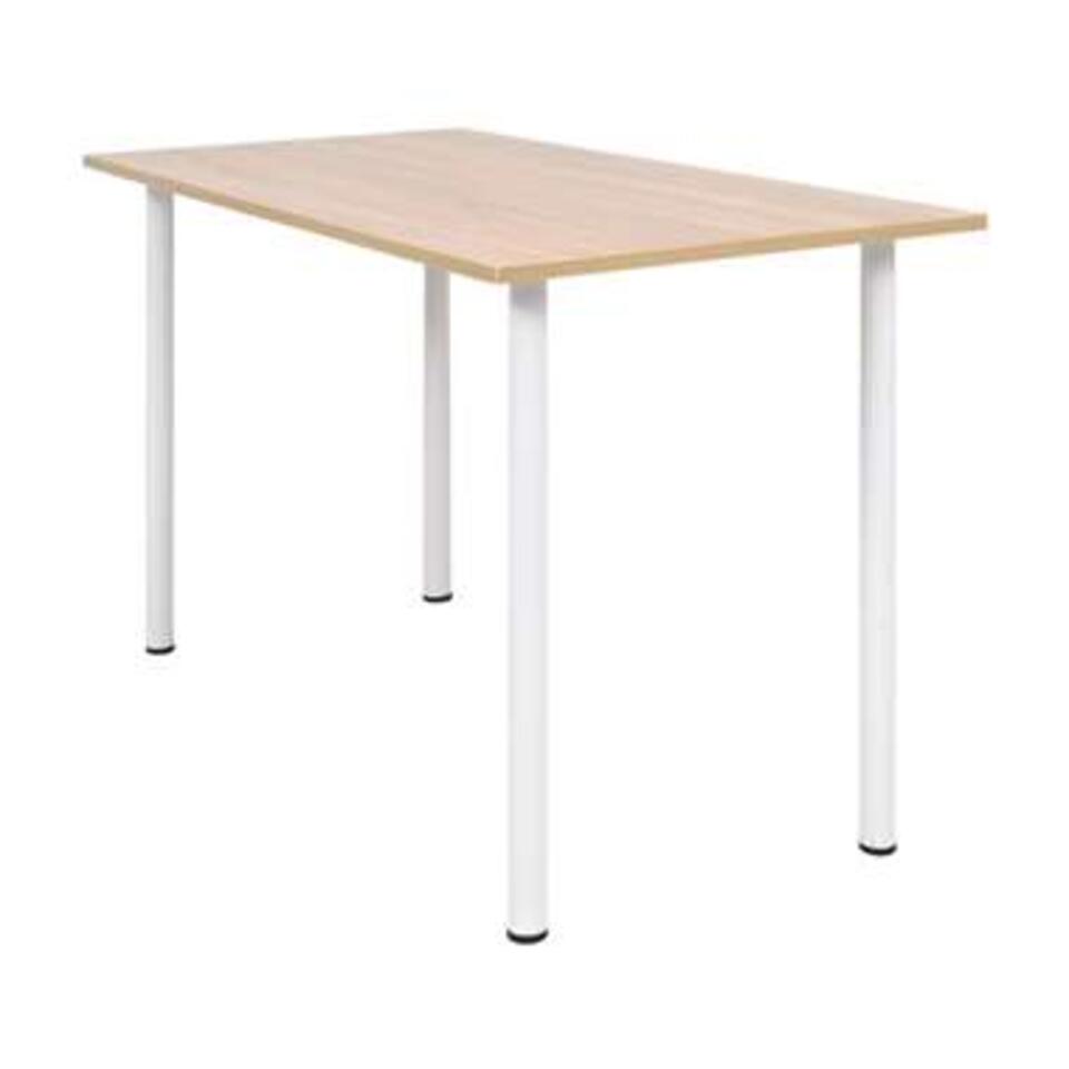 vidaXL Table de salle à manger 120x60x73 cm Chêne et blanc product
