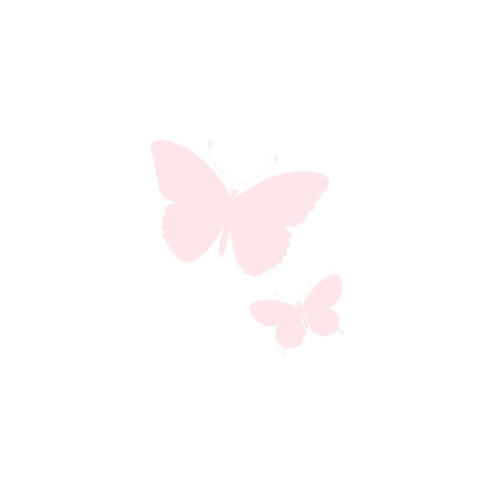 dorp naald Slim Origin fotobehang - vlinders - zacht roze - 1.5 x 2.79 m | Leen Bakker