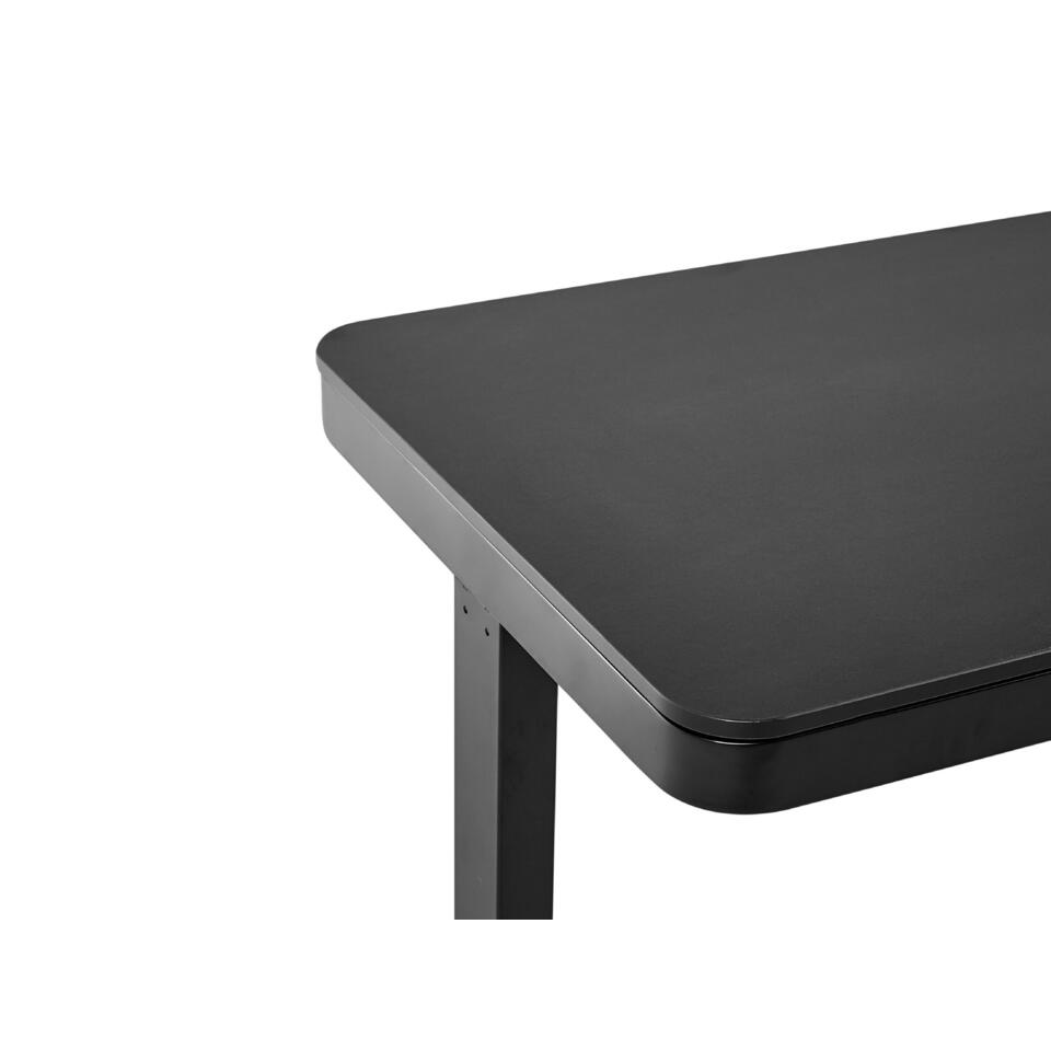 Bureau réglable électrique noir avec port USB 120 x 60 cm KENLY 