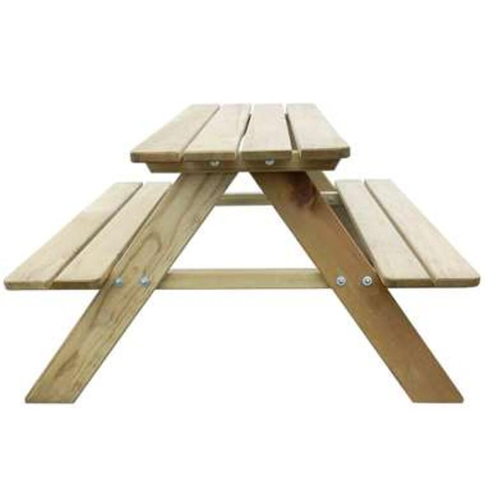 VIDAXL Picknicktafel voor kinderen 89x89,6x50,8 cm grenenhout