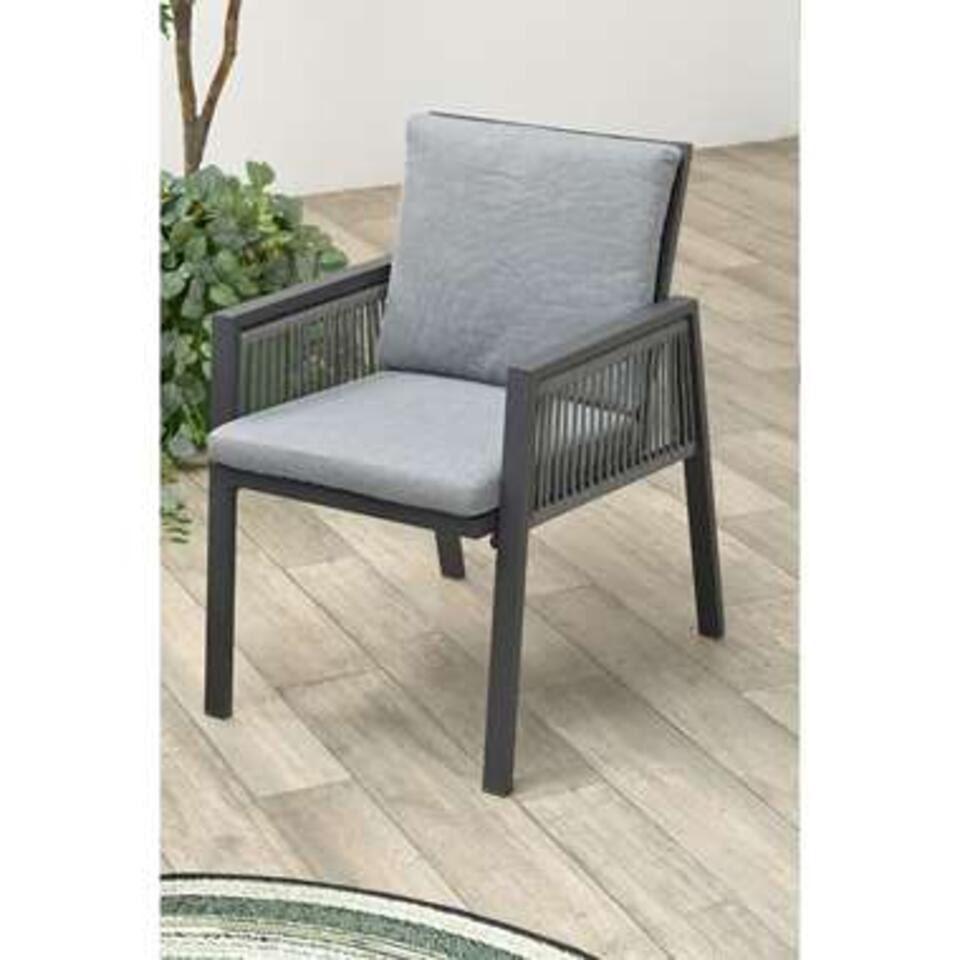 Garden Impressions Brendon lounge dining stoel - licht grijs