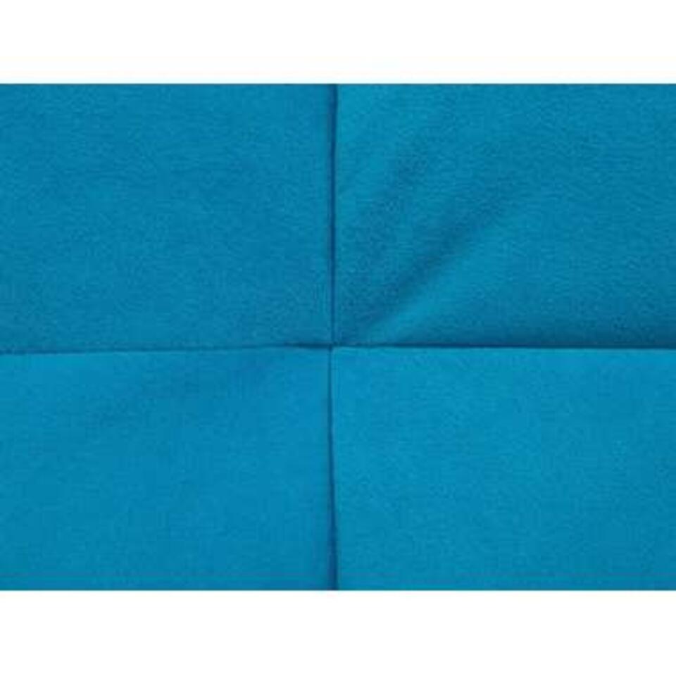 Beliani Driezitsbank SILJAN - blauw polyester