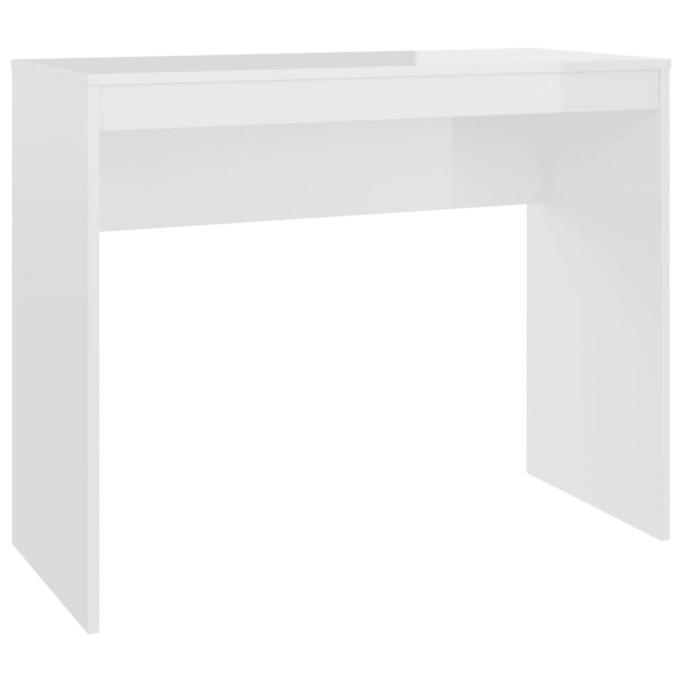 Bureau Blanc brillant 80 x 45 x 74 cm Aggloméré vidaXL