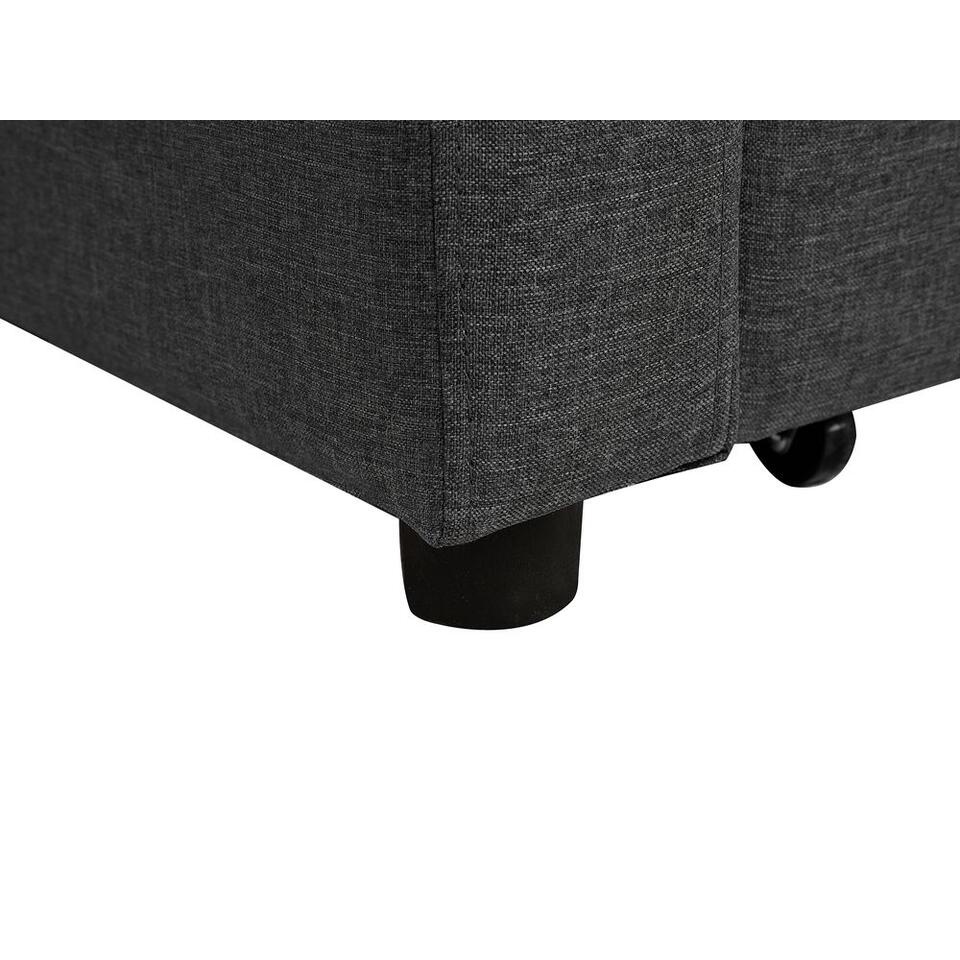 Beliani Canapé convertible GLOMMA - Gris polyester