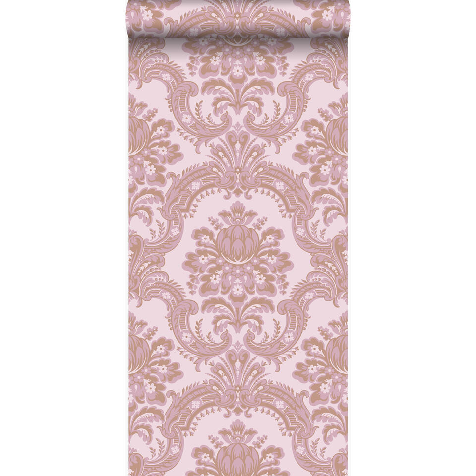 Verdragen ik draag kleding Rechtmatig Origin behang - ornamenten - roze - 53 cm x 10,05 m | Leen Bakker