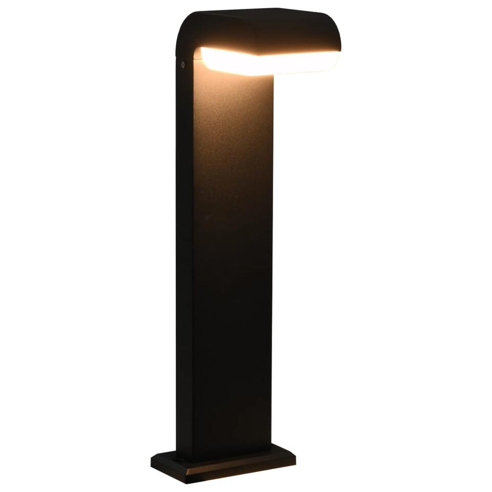 VIDAXL Lampe LED d'extérieur 9 W Noir Ovale