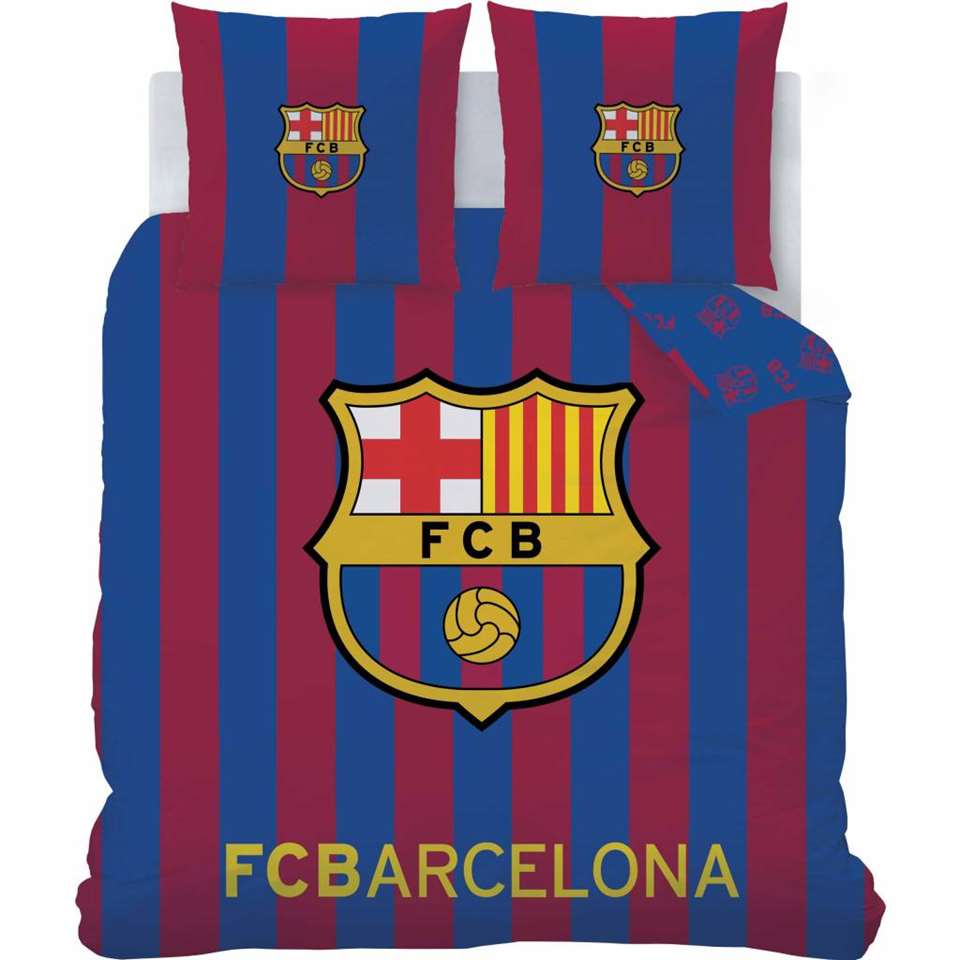 Cornwall Activeren Geurloos FC Barcelona Logo - Dekbedovertrek - Lits Jumeaux - 240 x 220 cm - Multi |  Leen Bakker