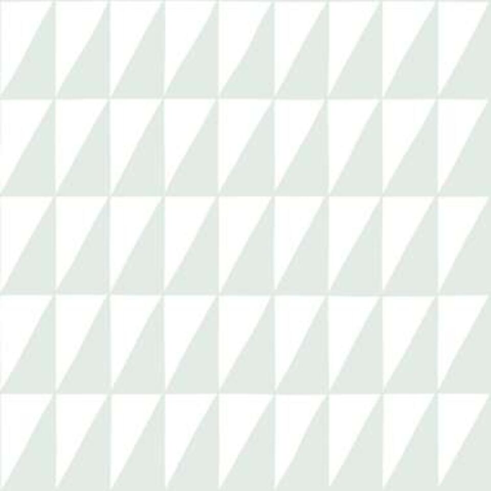 ESTAhome behang - grafische driehoeken - mintgroen - 0.53 x 10.05 m