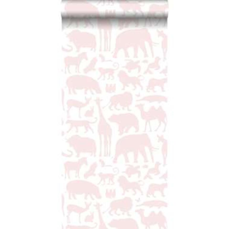ESTAhome papier peint - animaux - rose clair - 0.53 x 10.05 m