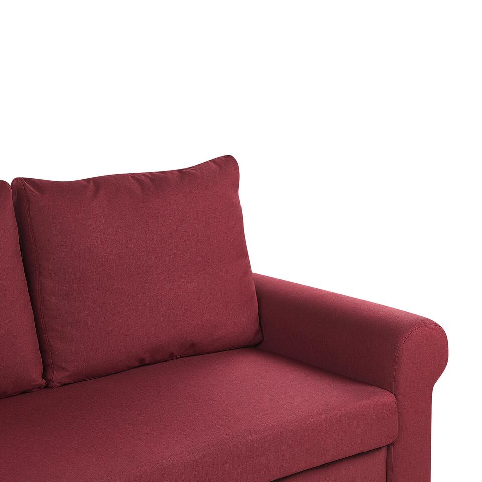 Beliani Slaapbank SILDA - rood polyester