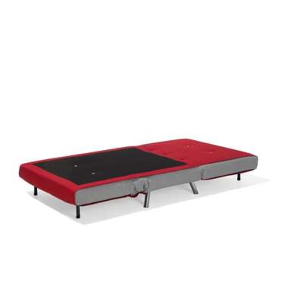 Beliani Canapé convertible FARRIS - Rouge polyester