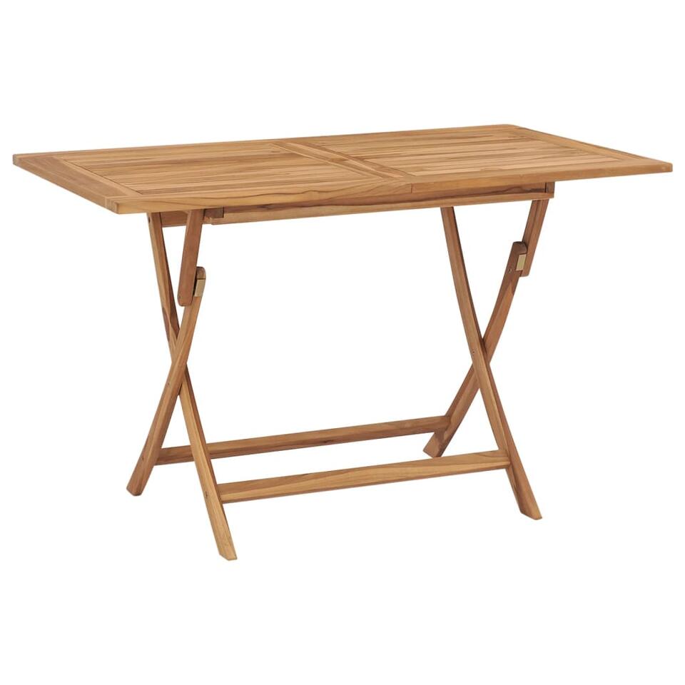 vidaXL Table pliable de jardin 120x70x75 cm Bois de teck solide product