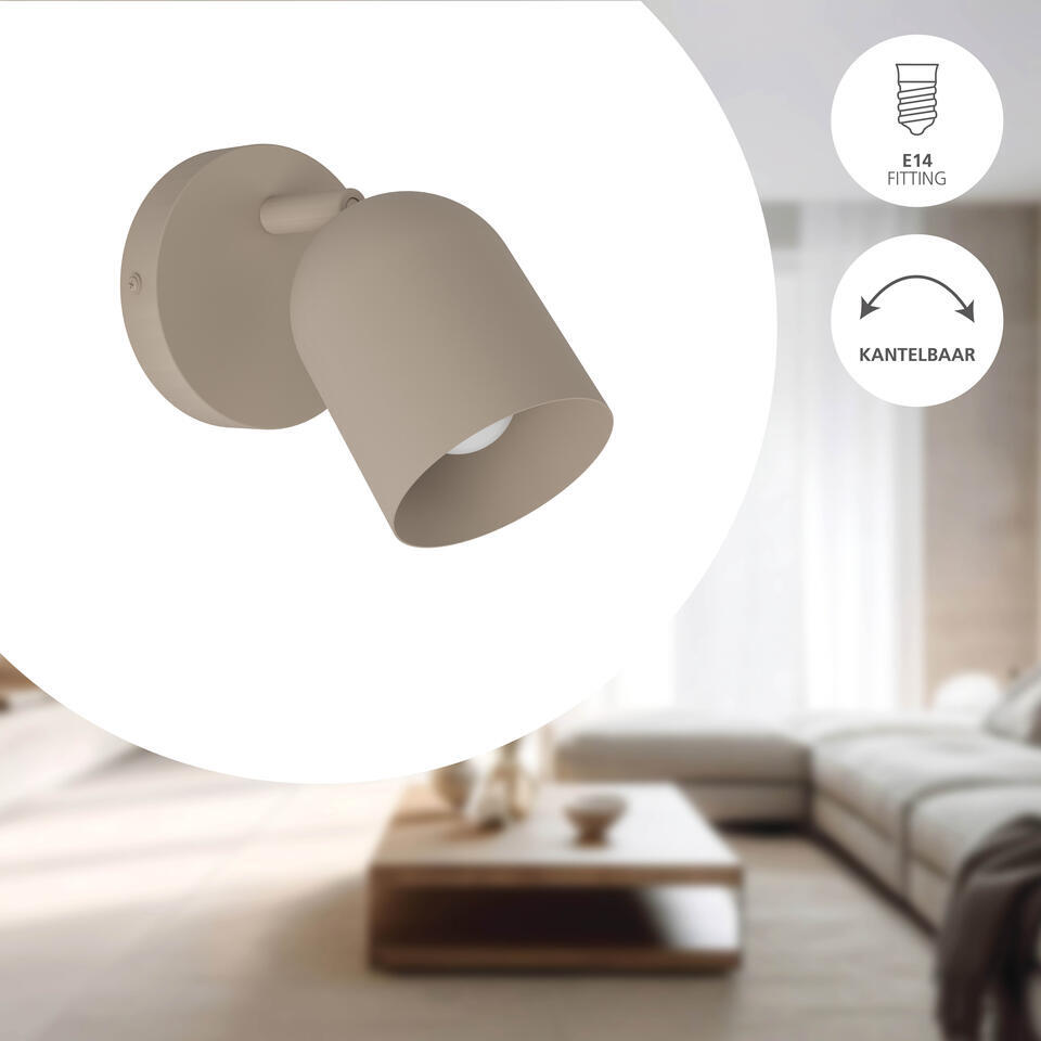 Lindby Applique Murale Aiden, 30 Cm, Noir, Lampe De Lecture LED, E14