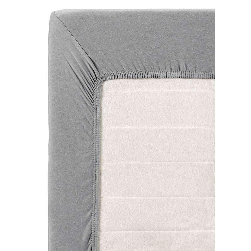 Drap-housse Jersey (coton) - gris - 140x200 cm