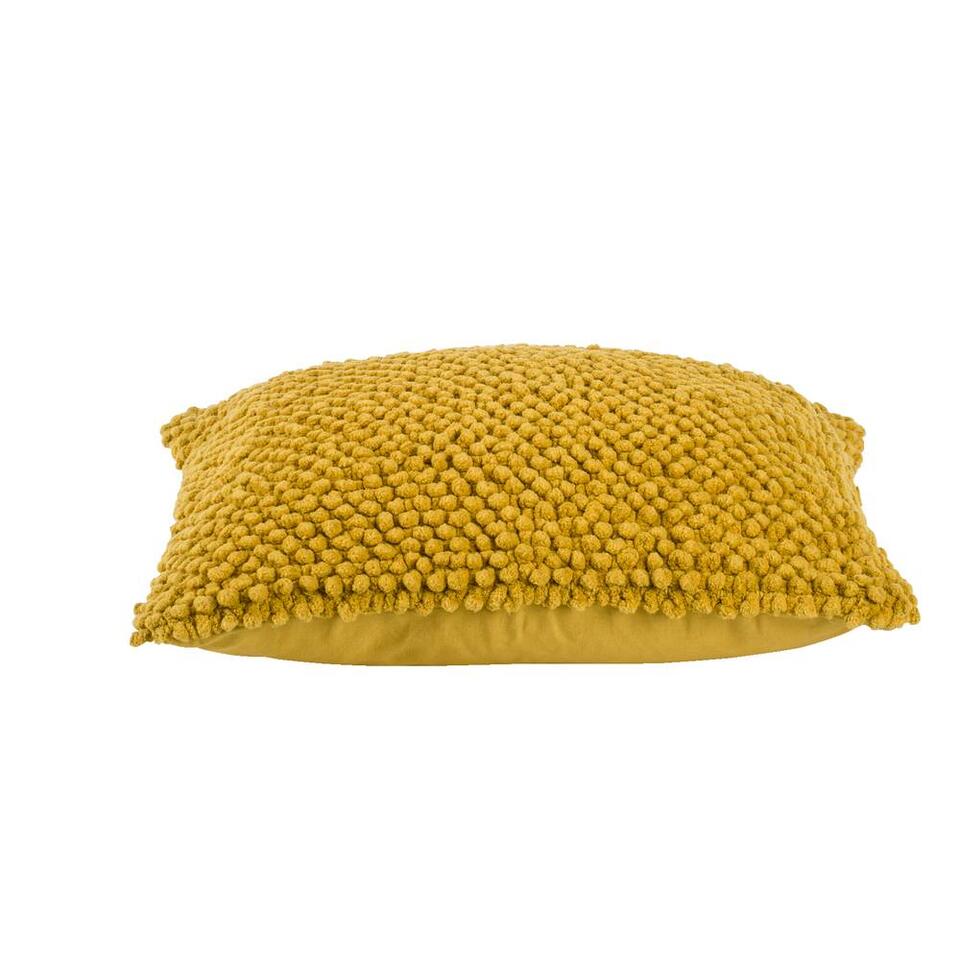 Coussin décoratif Indy - jaune - 45x45 cm