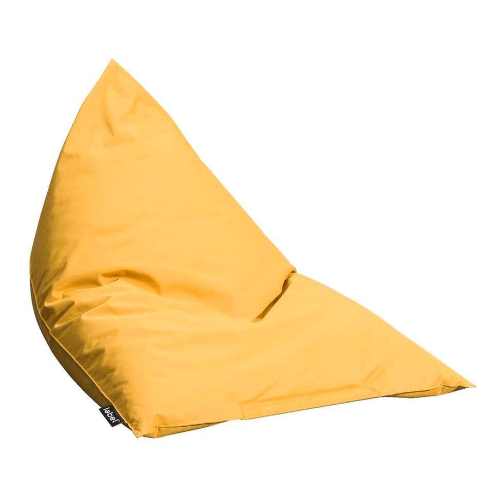 Lebel pouf poire Twisted - jaune ocre - 100x145 cm