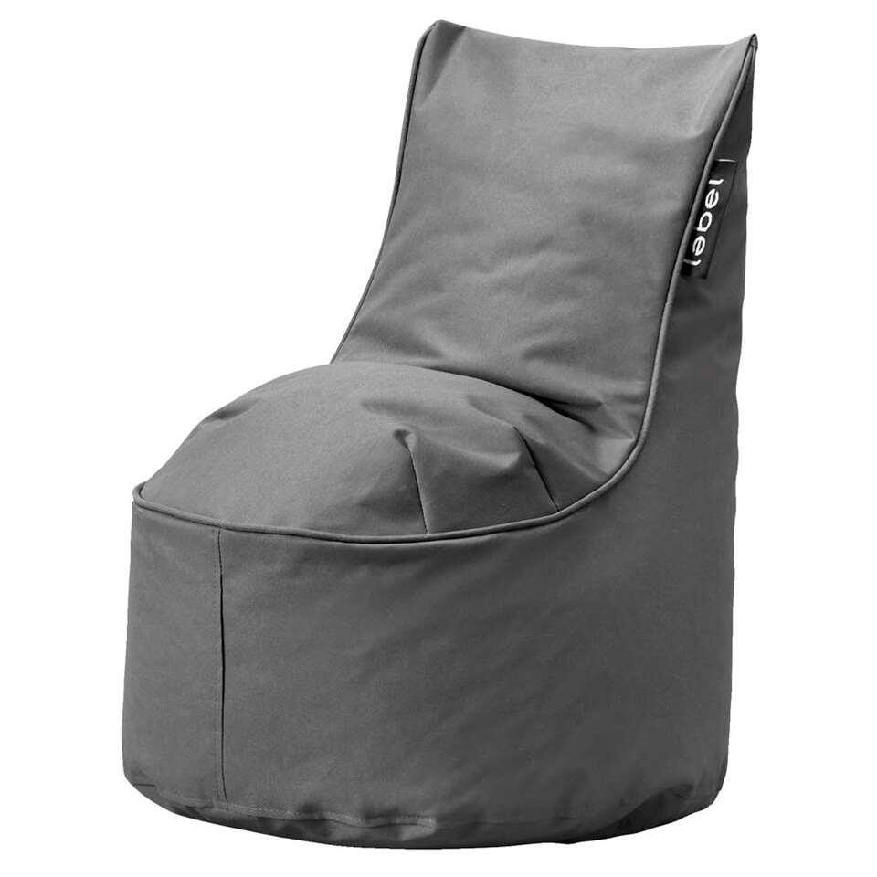 Lebel loungestoel mini - antraciet - 65x52x52 cm