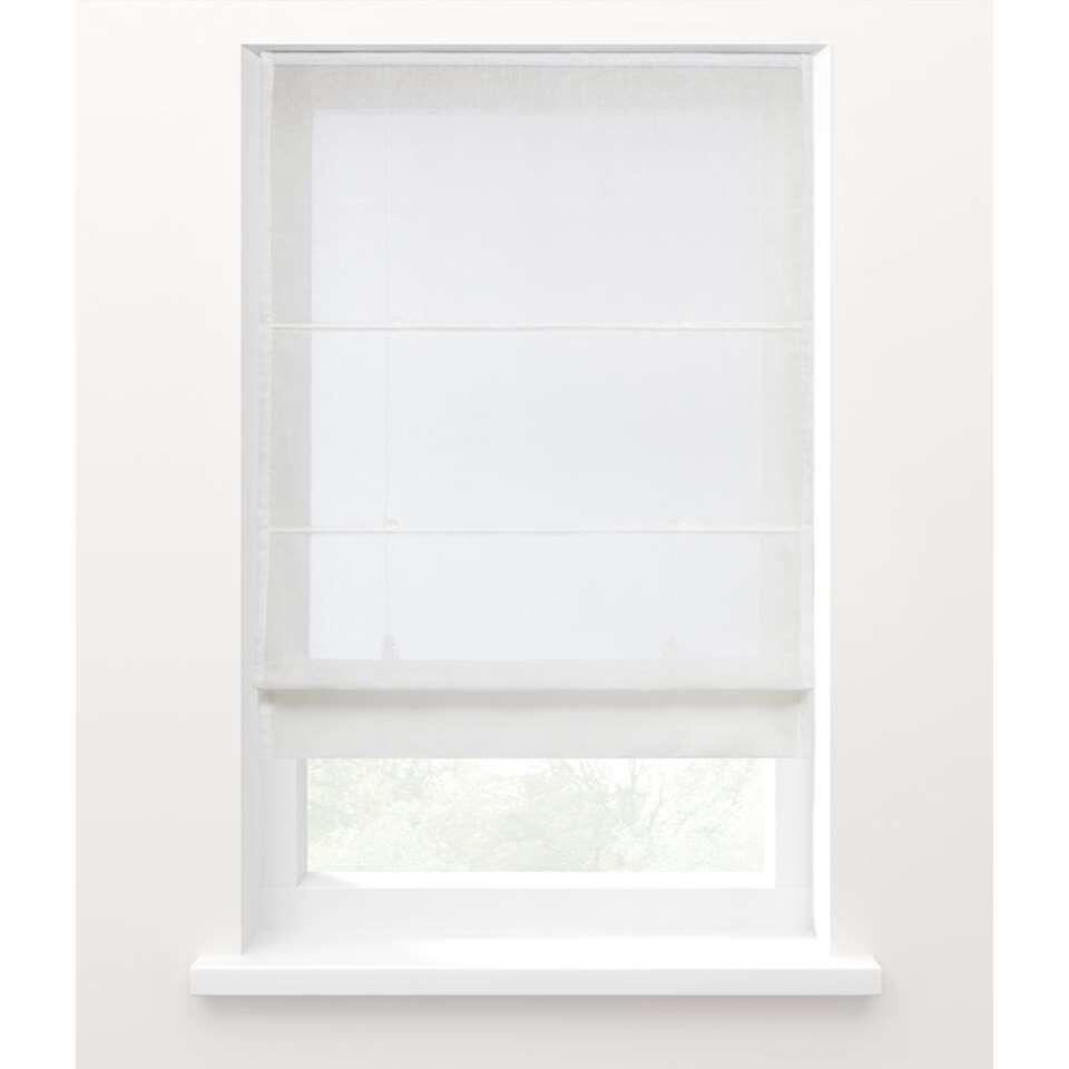 Fenstr vouwgordijn transparant - wit - 60x180 cm