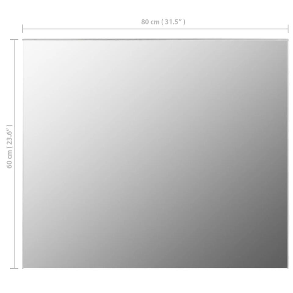 vidaXL Miroir sans cadre 70x50 cm Verre