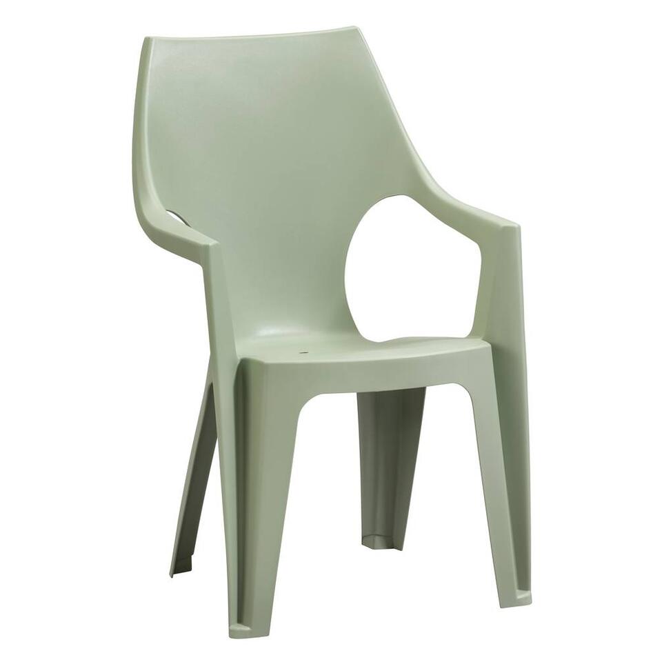 mat Groot vuist Keter stapelstoel Dante hoge rug - lichtgroen - 89x57x57 cm | Leen Bakker