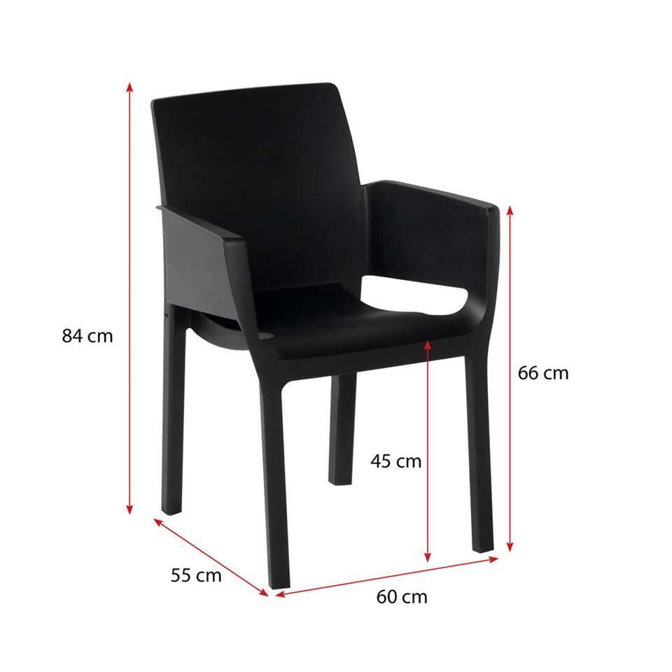 Hartman chaise empilable Evelyn - noire - 84x60x55 cm