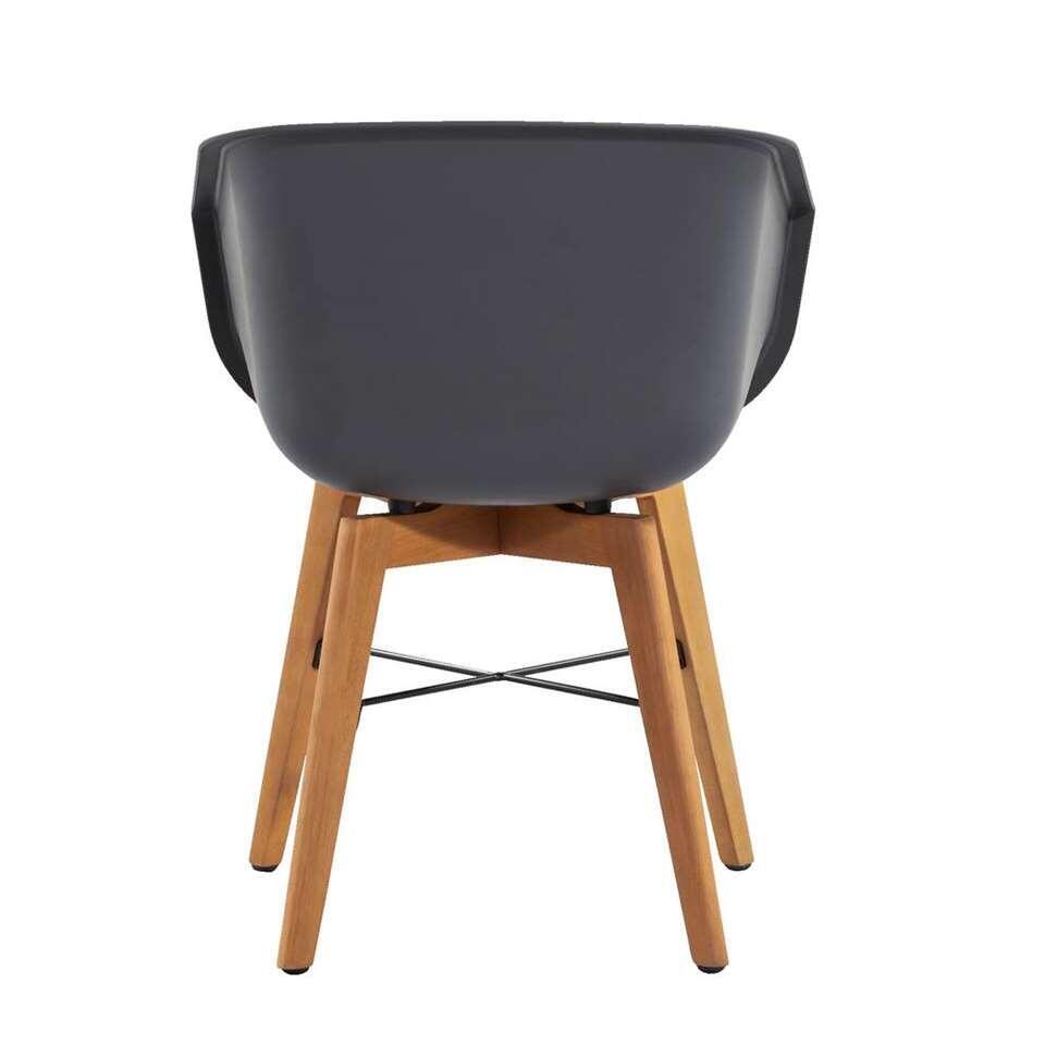 Hartman chaise coque Amalia - anthracite - pieds en bois d'eucalyptus
