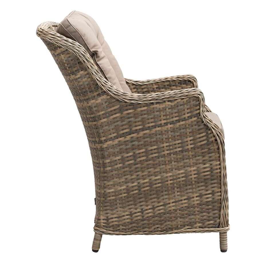 Le Sud fauteuil lounge Verona dossier haut - kubu gris - 61x76x96 cm