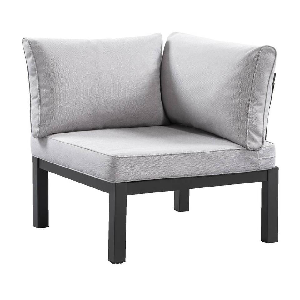 Le Sud loungestoel hoekelement Ardeche - grijs - 78x78x66 cm