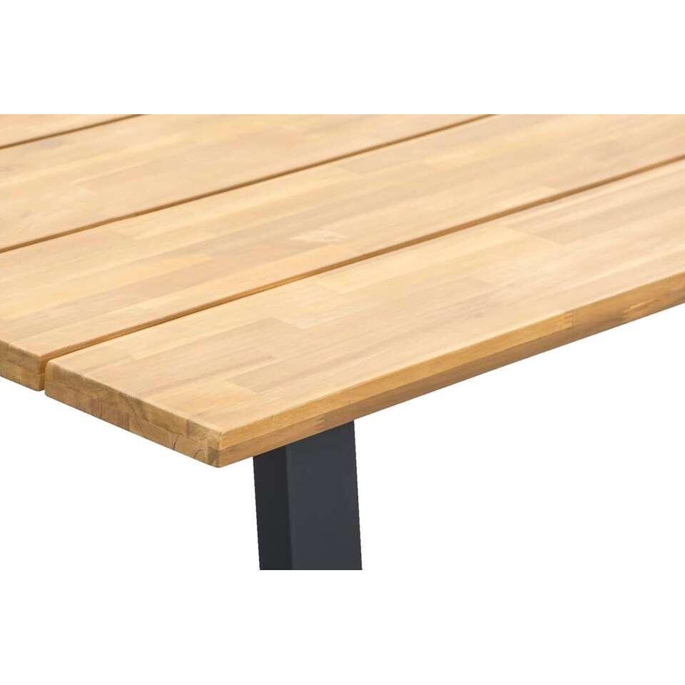 Le Sud table de jardin Beaune pieds A - brune - 76x240x95 cm