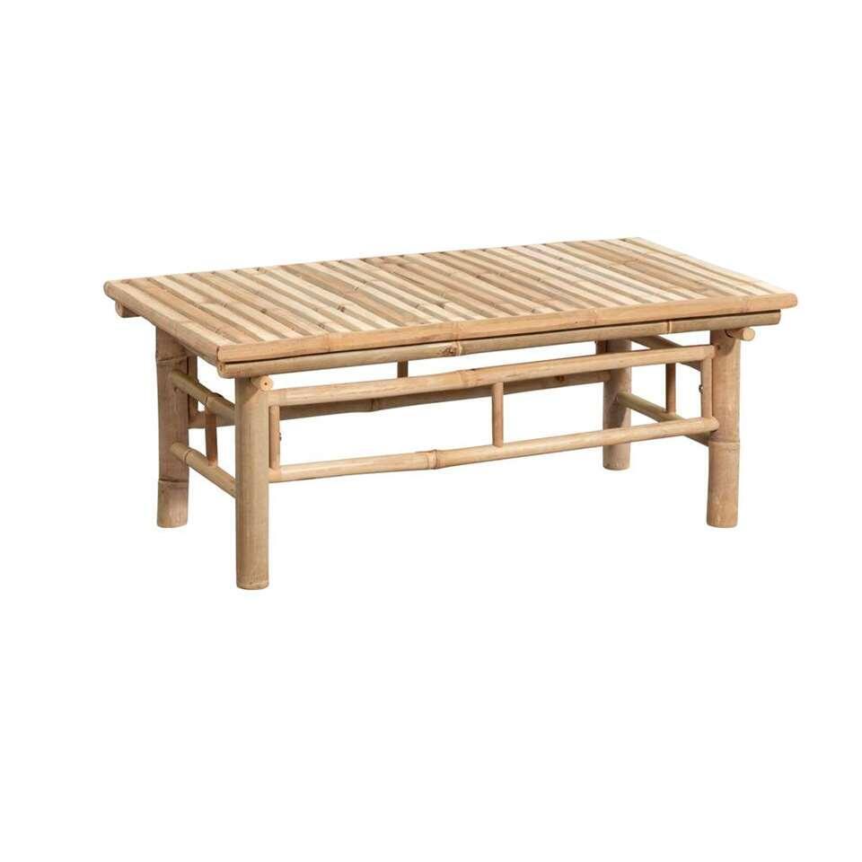 Table lounge en bambou Tarifa - couleur naturelle - 90x50x35 cm