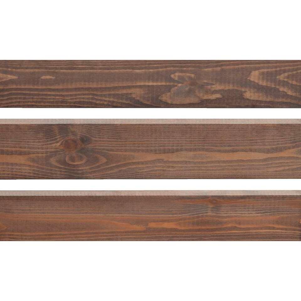 Canapé en bois de palette avec dossier Lucca - gris patiné - 120x93,5x76,5 cm