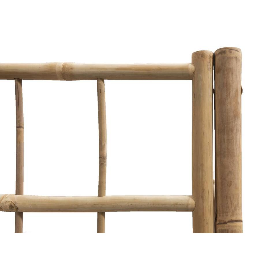 Canapé lounge en bambou Tarifa - couleur naturelle - 180x75x82 cm