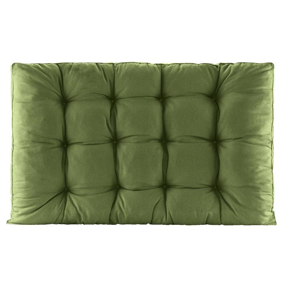 Coussin palette Florence - vert foncé - 120x80 cm